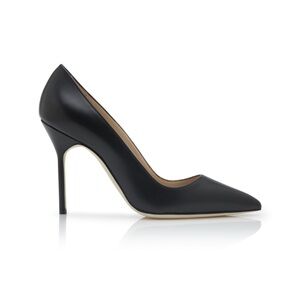 Manolo Blahnik Bb Calf Black Leather